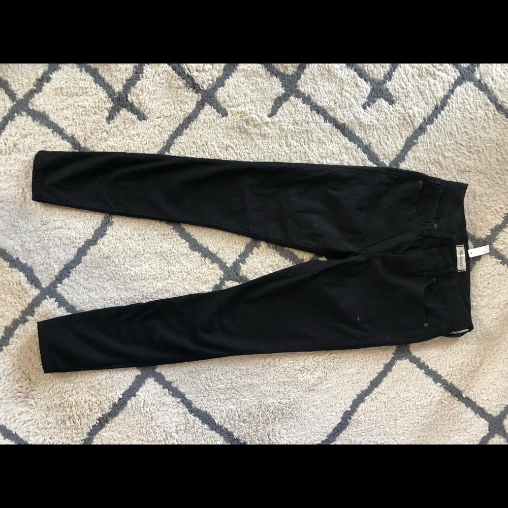 NEW Madewell high rise black skinny jeans